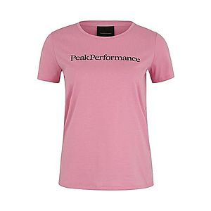 PEAK PERFORMANCE Funkčné tričko 'TRACK' čierna / ružová vyobraziť