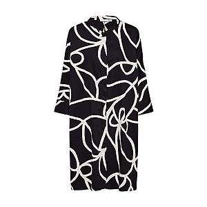 Masai Košeľové šaty 'Iosetta' biela / čierna vyobraziť
