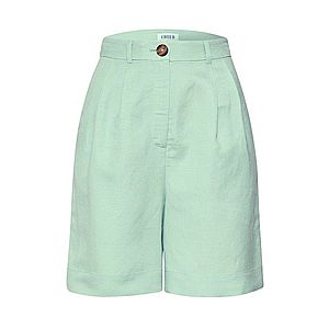 EDITED Plisované nohavice 'Joanie' tyrkysová / zelená vyobraziť