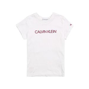 Calvin Klein Jeans Tričko 'INSTITUTIONAL' ružová / biela vyobraziť