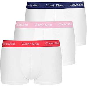 Calvin Klein Underwear Boxerky 'Low Rise Trunk 3 Pack' ružová / tmavomodrá / biela / červené vyobraziť
