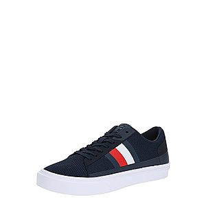 TOMMY HILFIGER Nízke tenisky biela / červené / tmavomodrá vyobraziť