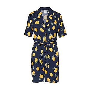 ICHI Večerné šaty 'Ihlemoni' žltá / námornícka modrá vyobraziť