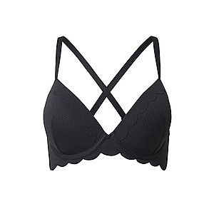 Hunkemöller Podprsenka 'Scallop Goddess Plunge PU' čierna vyobraziť