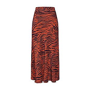 CATWALK JUNKIE Sukňa 'animal stripes' hnedá / čierna / oranžová vyobraziť