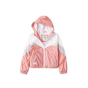 Abercrombie & Fitch Prechodná bunda modré / ružová / biela vyobraziť