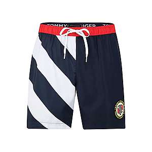 Tommy Hilfiger Underwear Plavecké šortky biela / modré / ohnivo červená vyobraziť