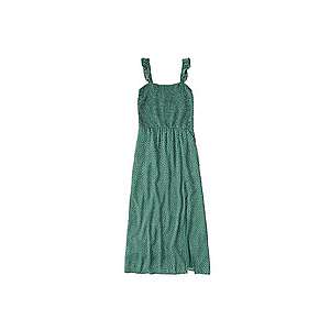 Abercrombie & Fitch Letné šaty 'SMOCKED BODICE M' zelená / biela vyobraziť
