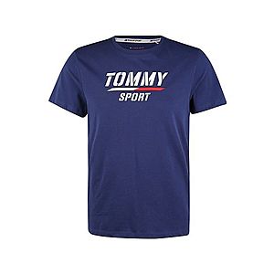 Tommy Sport Funkčné tričko modré / biela vyobraziť
