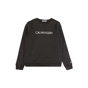 Calvin Klein Jeans Mikina 'INSTITUTIONAL' čierna / biela vyobraziť