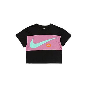 Nike Sportswear Tričko 'NIKE GIRLS SWOOSH TOP' čierna vyobraziť