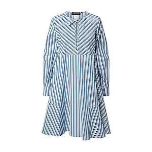 Sportmax Code Košeľové šaty 'Abbono' modrá / biela / tmavofialová vyobraziť