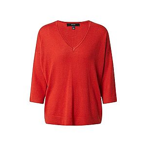 VERO MODA Tričko 'VMFELICITY 3/4 V-NECK BLOUSE GA BOO' červené vyobraziť