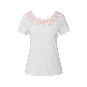 ESPRIT Tričko 'Embro' biela / svetlooranžová vyobraziť
