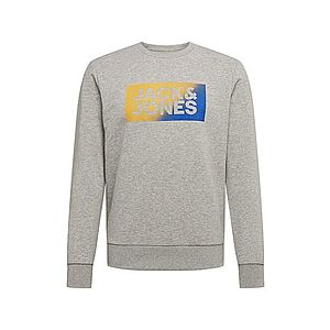 JACK & JONES Mikina modrá / sivá / žltá vyobraziť