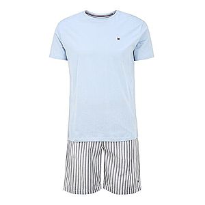 Tommy Hilfiger Underwear Krátke pyžamo svetlosivá / modré vyobraziť