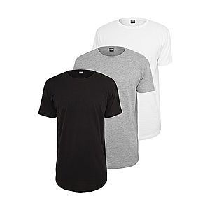 Urban Classics Tričko sivá / čierna / biela vyobraziť