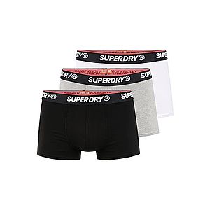 Superdry Boxerky biela / čierna / sivá melírovaná vyobraziť