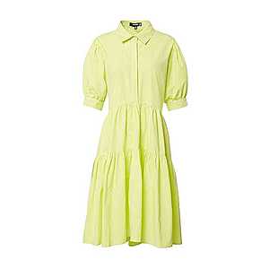 Missguided Košeľové šaty citrónová vyobraziť