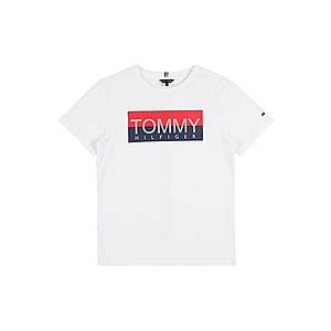 TOMMY HILFIGER Tričko biela / červená / modrá vyobraziť