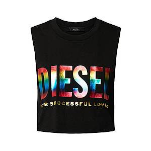 DIESEL Top 'BFOWT-MUSCLE-ROUNDIE' zmiešané farby / čierna vyobraziť