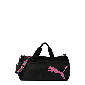 PUMA Športová taška čierna / ružová vyobraziť