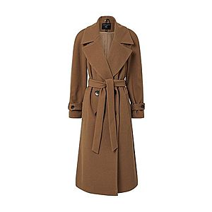 Dorothy Perkins Prechodný kabát 'GREEN DOUBLE BREASTED BELTED WRAP COAT' béžová vyobraziť