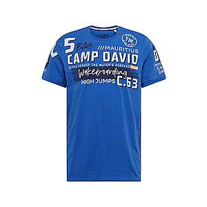 CAMP DAVID Tričko tmavomodrá / modré / biela vyobraziť