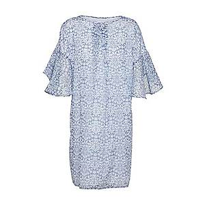 DRYKORN Letné šaty 'MAEBEL' modré / biela vyobraziť