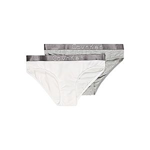 Calvin Klein Underwear Nohavičky '2 PACK BIKINI' sivá melírovaná / biela vyobraziť