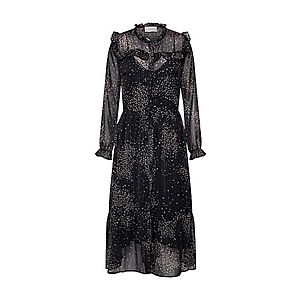 Neo Noir Košeľové šaty 'Lena Printed Dress' čierna / sivá vyobraziť