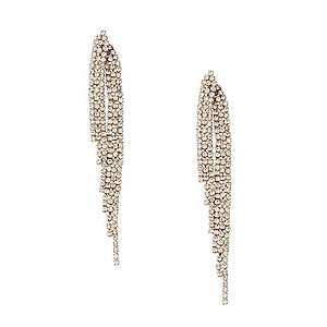 Orelia Náušnice 'Crystal Waterfall Earrings' zlatá vyobraziť