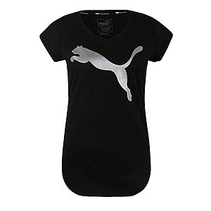 PUMA Funkčné tričko 'Heather Cat' čierna / strieborná vyobraziť