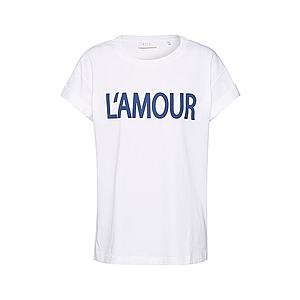 Rich & Royal Tričko 'L'AMOUR' biela / modrá vyobraziť