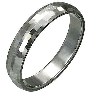 Volfrámový prsteň s jemnými brúsenými obdĺžnikmi, 3 mm D4.4 vyobraziť
