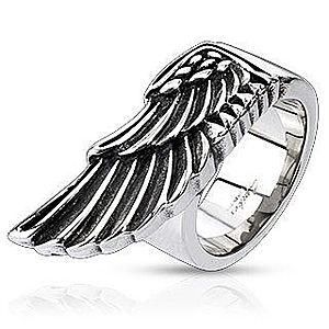 Prsteň z ocele - veľké krídlo orla K14.17 vyobraziť