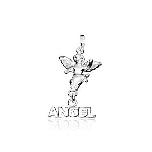 Strieborný prívesok 925 - malý anjelik s nápisom ANGEL X26.18 vyobraziť