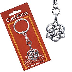 Kovový prívesok na kľúče – keltský uzol, kvet AA48.12 vyobraziť