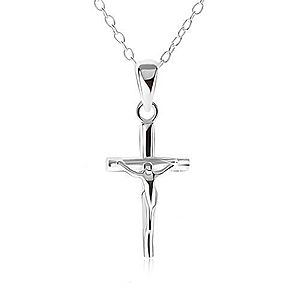 Retiazka a prívesok Ježiša na kríži - náhrdelník zo striebra 925 SP17.23 vyobraziť