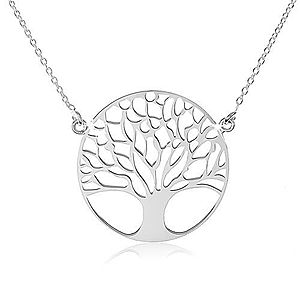 Strieborný náhrdelník 925, jemná retiazka, strom života SP21.29 vyobraziť