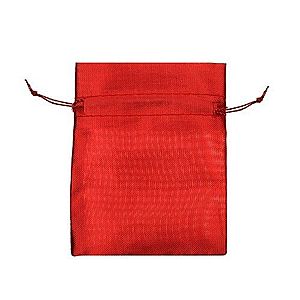 Väčšie darčekové vrecúško červenej farby, lesklý povrch, šnúrka GY24 vyobraziť