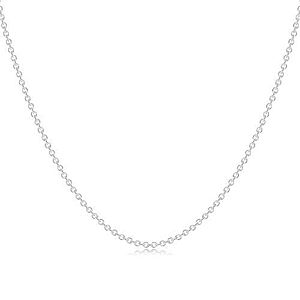 Strieborný 925 náhrdelník - retiazka z oválnych očiek, gulička, prstenec a kruh AC24.27 vyobraziť