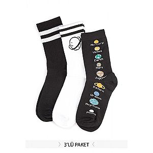 Trendyol Multi-Color 3-knitted socks vyobraziť