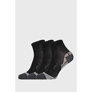 3 PACK čiernych ponožiek FILA Multisport vyobraziť