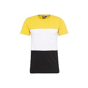 Urban Classics Tričko žltá / čierna / biela vyobraziť