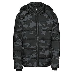 Urban Classics Zimná bunda čadičová / čierna / sivá vyobraziť