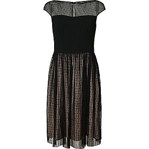 Esprit Collection Šaty béžová / čierna vyobraziť