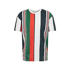 Urban Classics Tričko zelená / červená / biela / námornícka modrá vyobraziť