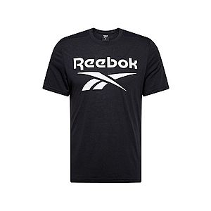 Reebok Sport Funkčné tričko biela / čierna vyobraziť