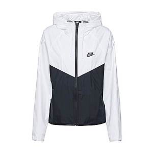 Nike Sportswear Prechodná bunda biela / čierna vyobraziť
